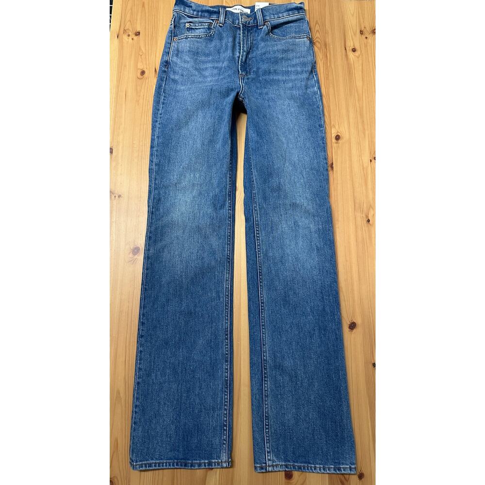 NWT* Aritzia Denim Forum Womens The 90s Hi Rise Stacked Bootcut Jean Size 27